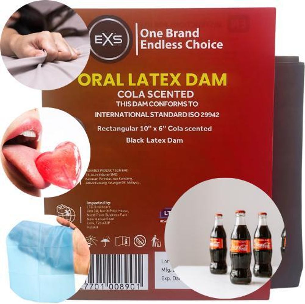 EXS Scented Oral Latex Dam - Oral Dam Cola 1 Stk. Produktbild 
