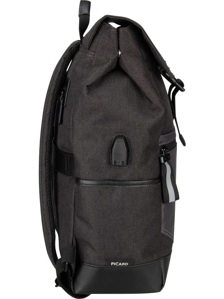 PICARD Speed Backpack Black | Zaino Porta PC 13" con Porta USB - 23
