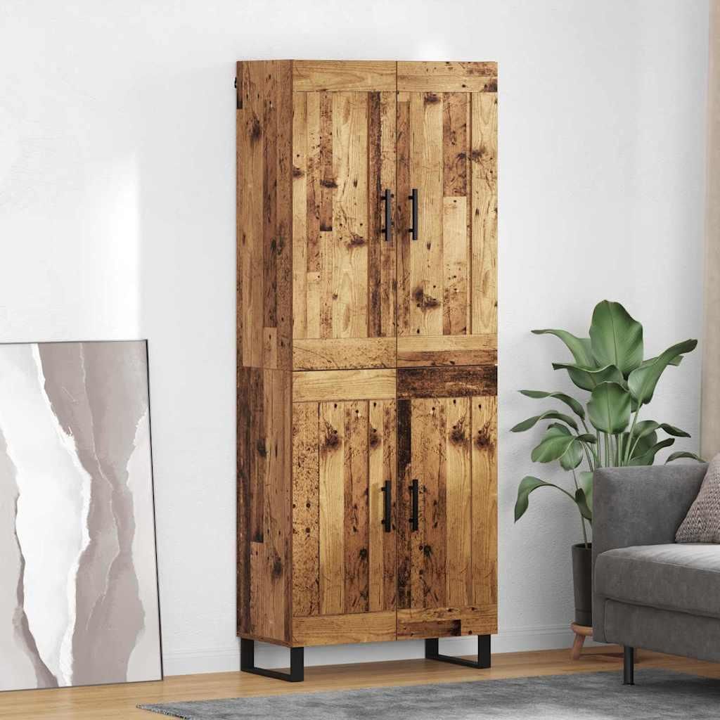 Maison Exclusive - Highboard Altholz 69,5 x 34 x 180 cm Holzwerkstoff