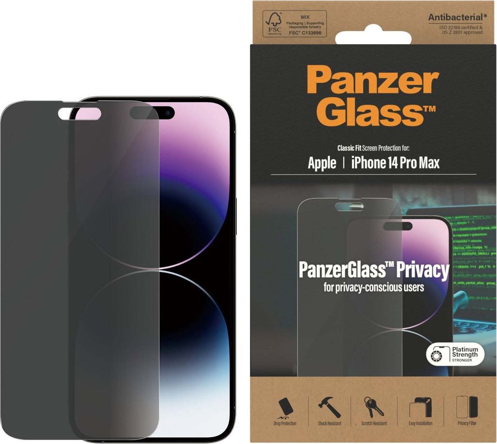 PanzerGlass ® Privacy Screen Protector iPhone 14 Pro Max | Obrázek produktu 
