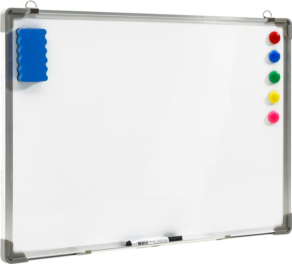 vidaXL Tableau blanc magnétique 70 x 50 cm acier Image du produit 