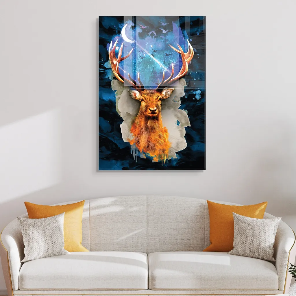 Wallity UV-668 Quadro Vetro Temperato 50x70 - Resistente e Lavabile - 1