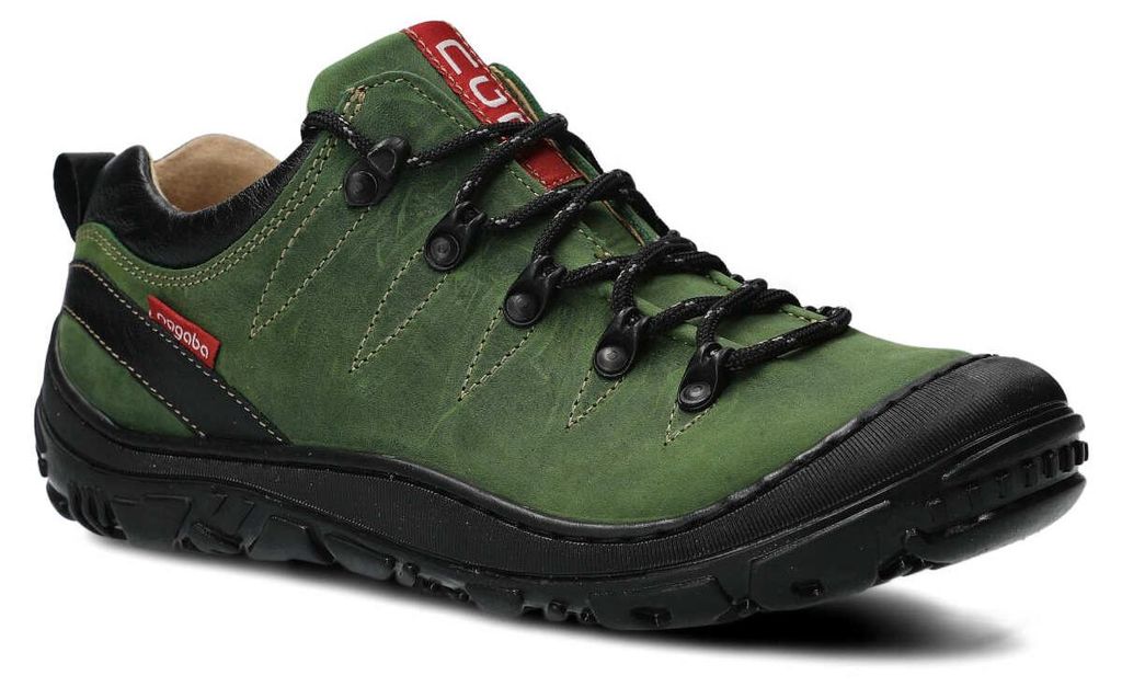 nagaba Wanderschuhe Damen Lederschuhe Trekkingschuhe Frauen, Grün, 40