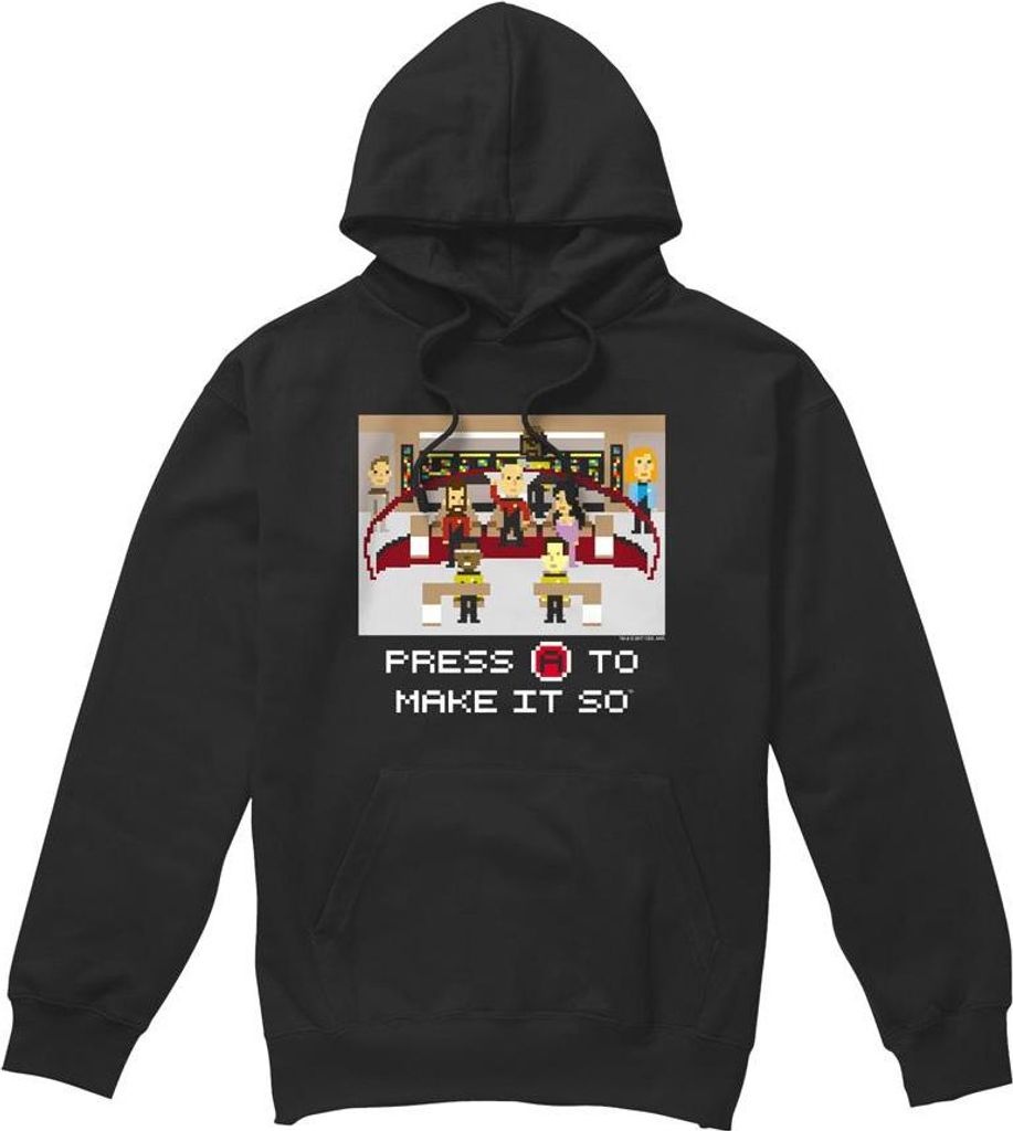 Star Trek - "Make It So" Kapuzenpullover für Herren TV7400 (XXL) (Schwarz)