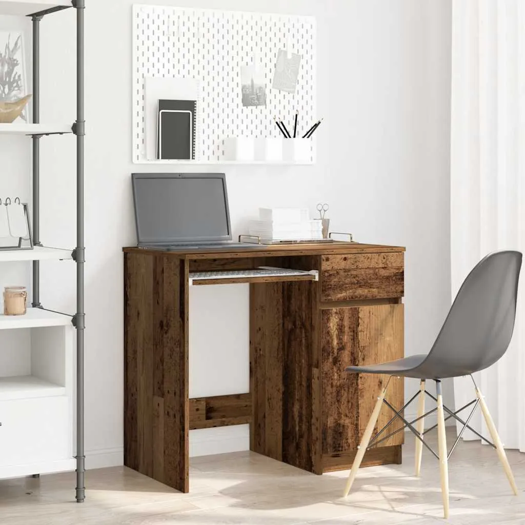 Prezzo Shock: Scrivania Maison Exclusive 86cm Effetto Legno Antico - 1