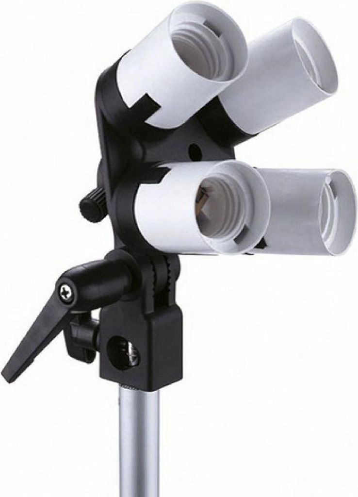 Falcon Eyes Lampenhalterung LH-4E27LS 4 mit E27 + Tilting Bracket