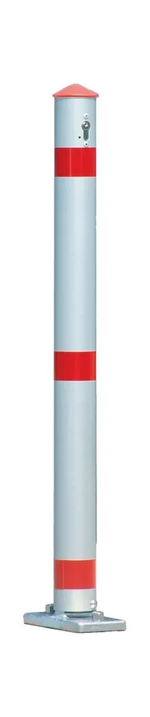 Poteau de blocage Urbanus D.75mm en alu naturel basculant à cheviller