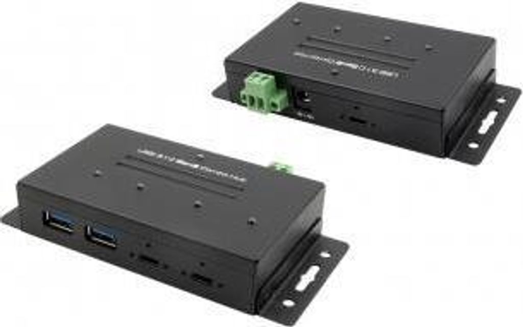 EXSYS EX-1240HMVS, USB 3.2 Gen 2 (3.1 Gen 2) Type-C, USB 3.2 Gen 2 (3.1 Gen 2) Type-A, USB 3.2 Gen 2 (3.1 Gen 2) Type-C, 10000 Mbit/s, Schwarz, Met...
