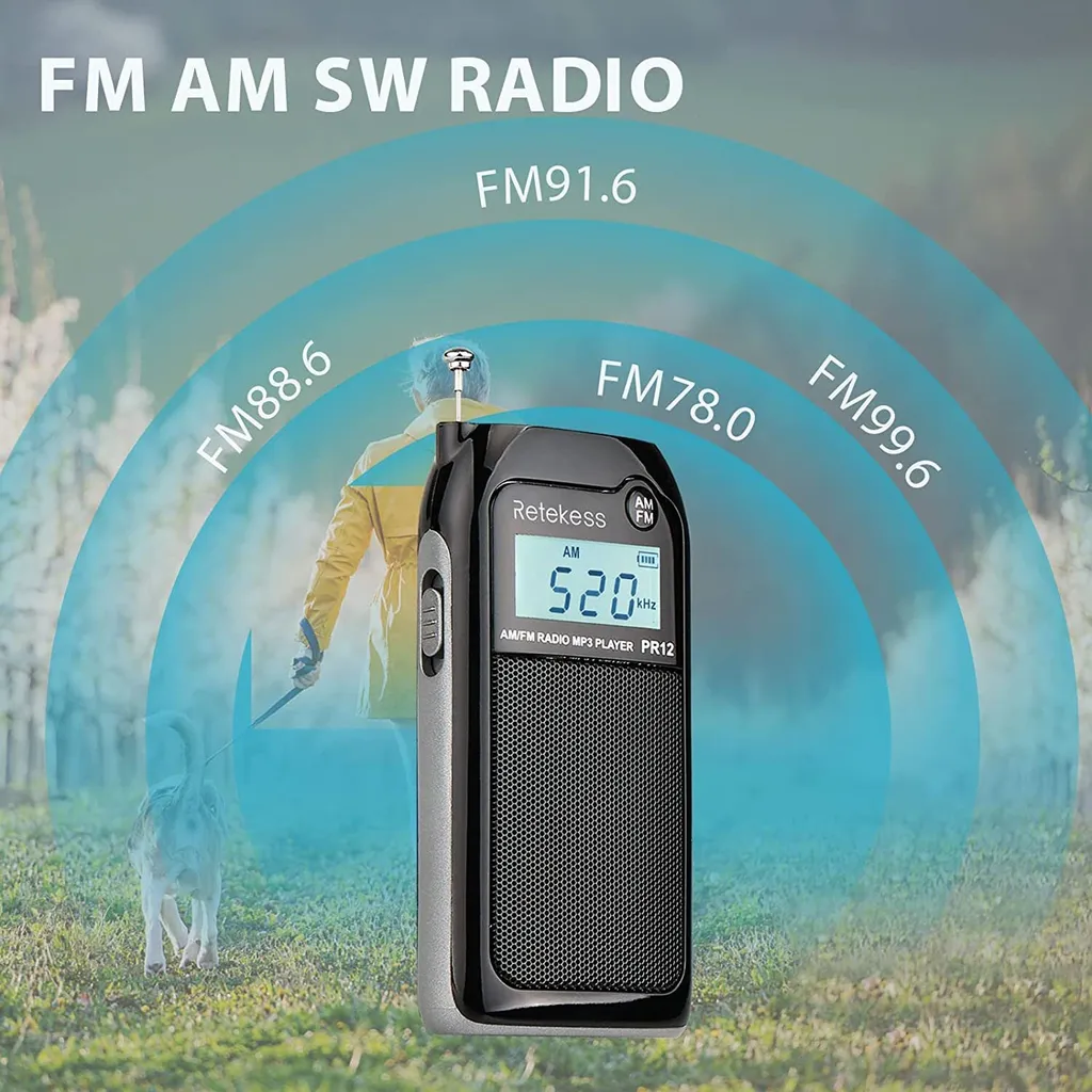 Mini radio portable à excellente réception et batterie rechargeable