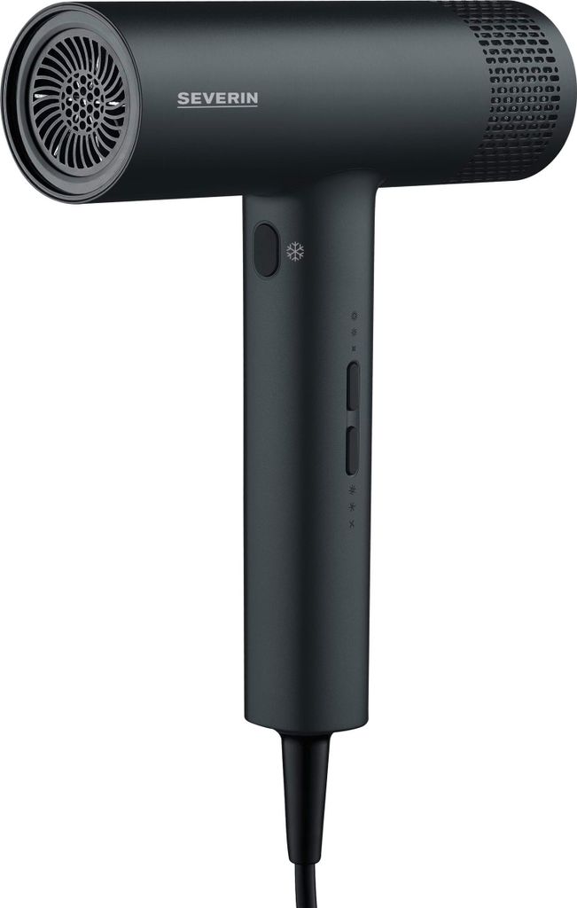 A black Severin S-Style Speed Pro Haartrockner HT 0170 hair dryer is shown against a white background.
