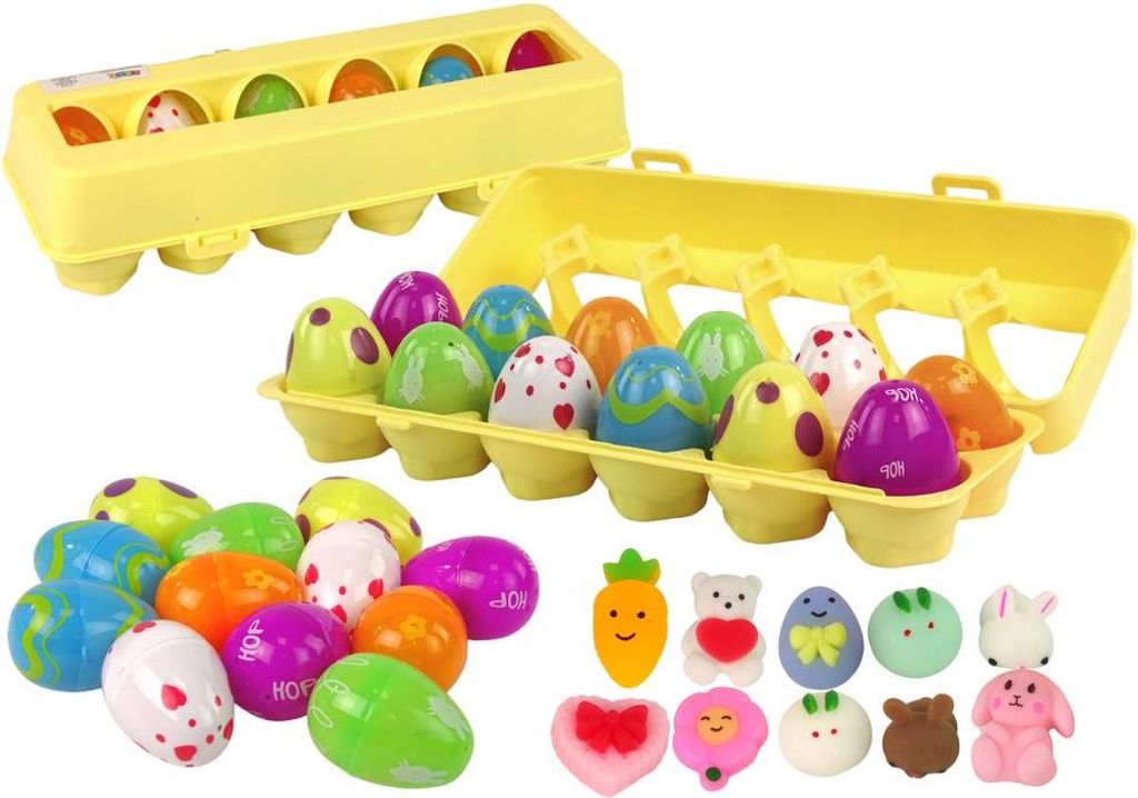 Squishy Zestaw pisanek, 12 sztuk Zdjęcie produktu 