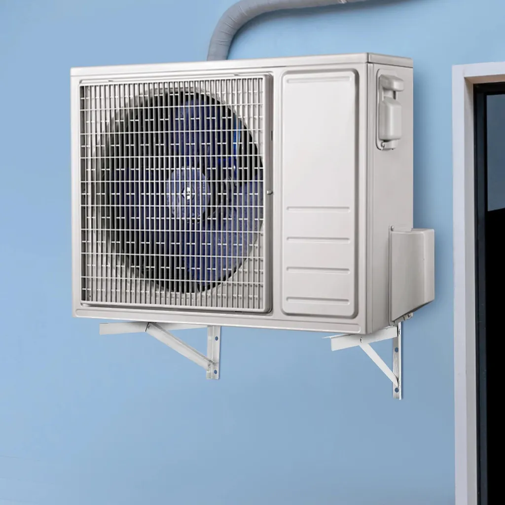 Support mural climatiseur renforcé 200kg - Console AC 46x33x43 cm