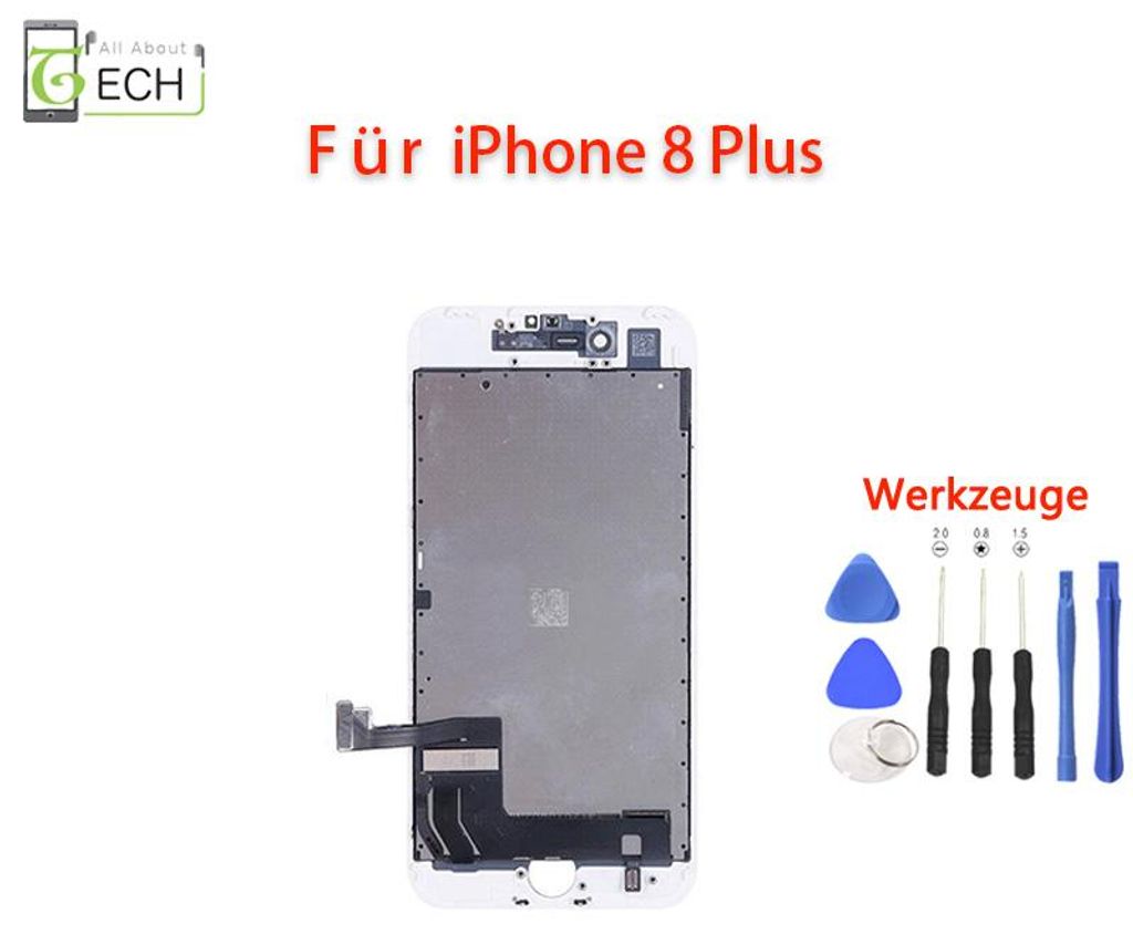 Für iPhone 8 Plus 5.5 Weiß Display LCD Touchscreen RETINA + Produktbild 