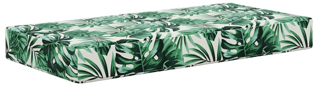 vidaXL Sitzkissen für Outdoor Tropische Blätter 80 x 40 x 8 cm