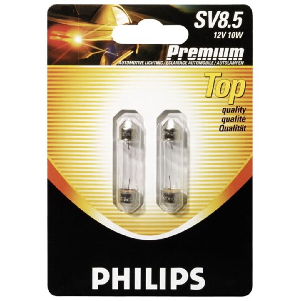 Philips KfzSoffiten 12V 10W C10W SV8,5, T10, 5x43 Produktbild 