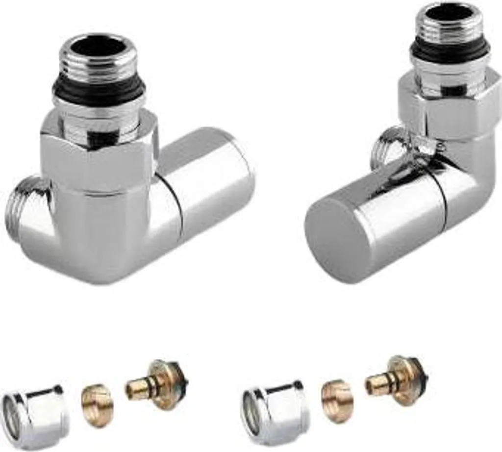 Kit vannes radiateur en laiton chromé haute résistance thermique