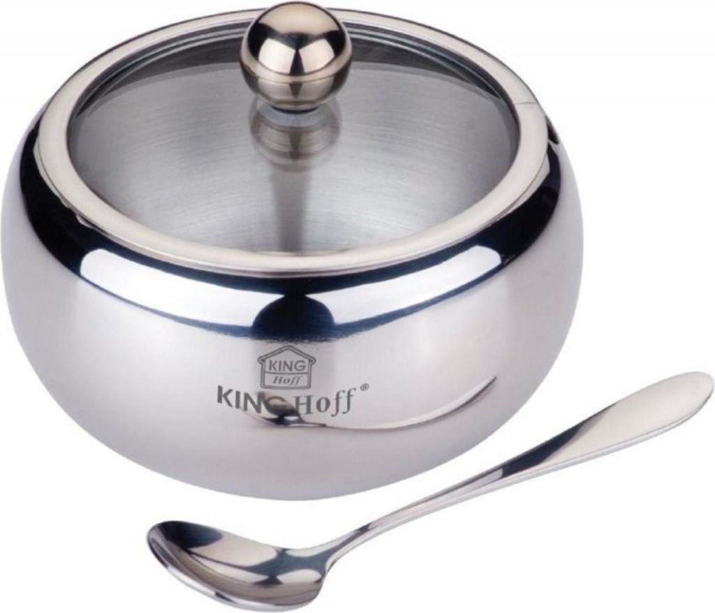 Kinghoff Ocelová Cukřenka Se Lžičkou Kh-3732 Satin Obrázek produktu 