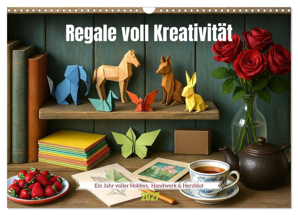 Regale voll Kreativität (Wandkalender 2027 DIN A3 quer), CALVENDO Monatskalender
