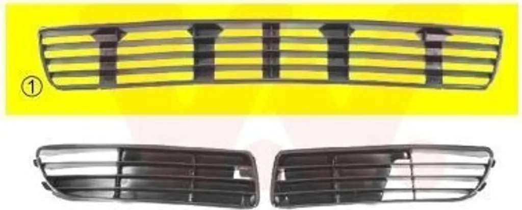 Ricambio Griglia Paraurti Audi A4 8D2 B5 | VAN WEZEL Alta Resistenza
