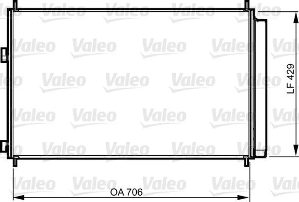 Condenseur de clim Toyota RAV4 - Radiateur de climatisation Valeo