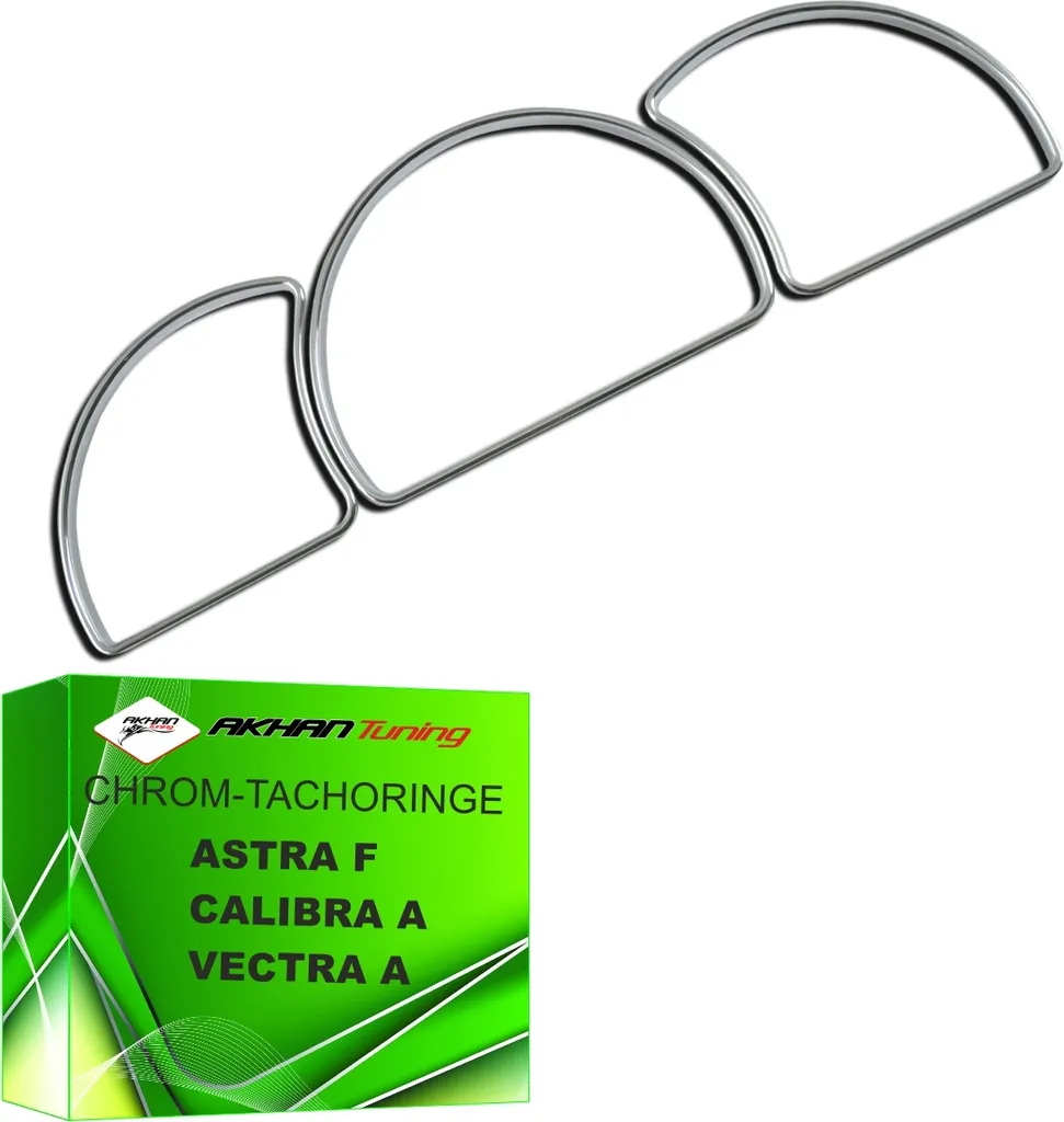 Cerclages de Compteur Chromés pour Astra F 1991-1998 Look Sport