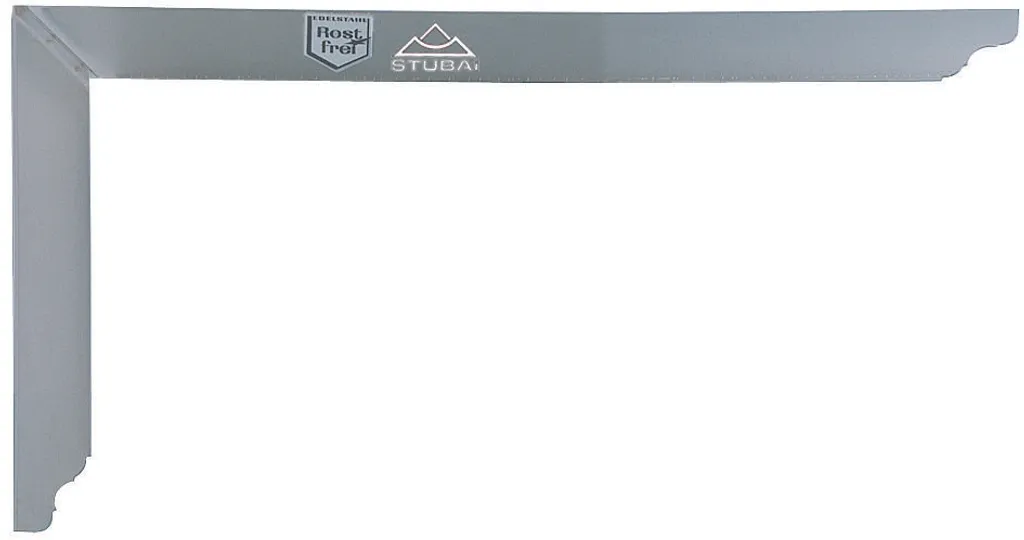 Équerre charpentier Stubai 600 mm inox : fini la rouille sur vos tracés