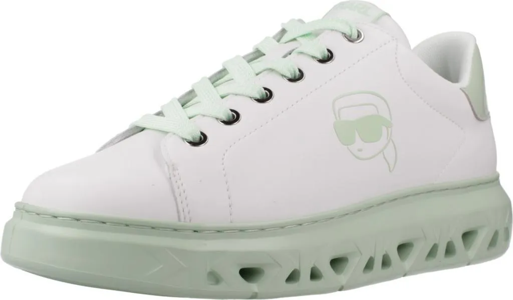 Sneakers Karl Lagerfeld Kapri Kite : Confortable et Élégante en Cuir Blanc