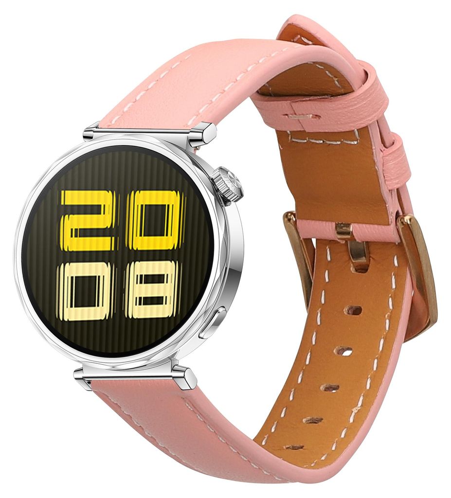 kwmobile Echtleder Uhrenarmband für Huawei Watch GT5 41mm / GT5 Pro 42mm / Watch GT4 41mm Armband - Ersatzarmband für Fitnesstracker - Wechselarm...