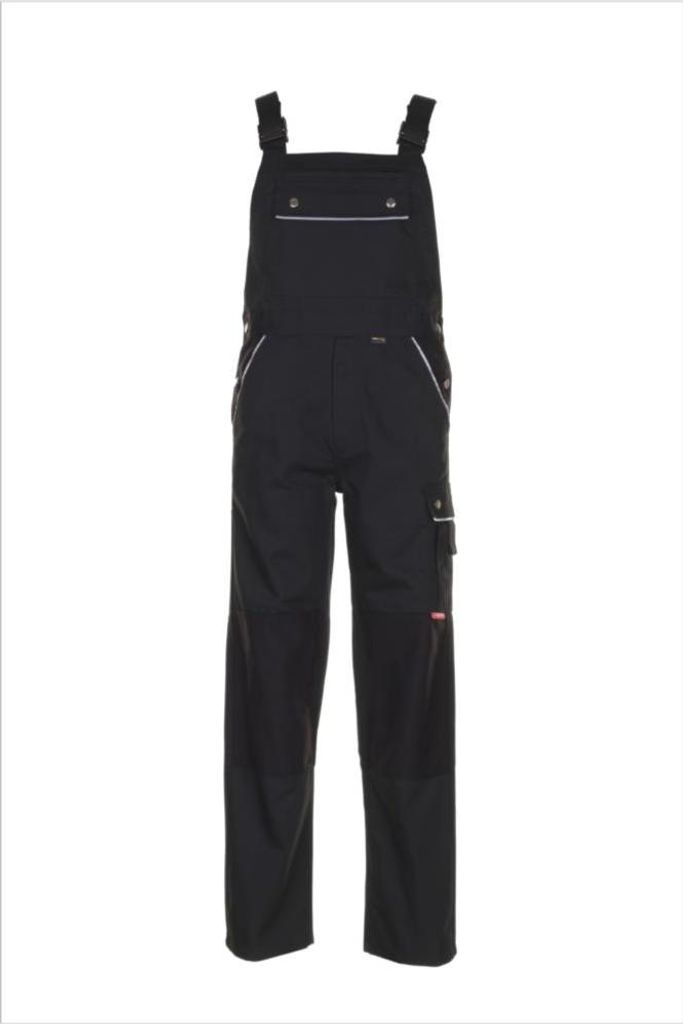 Planam Latzhose Canvas 320 Gr. 64 schwarz Produktbild 