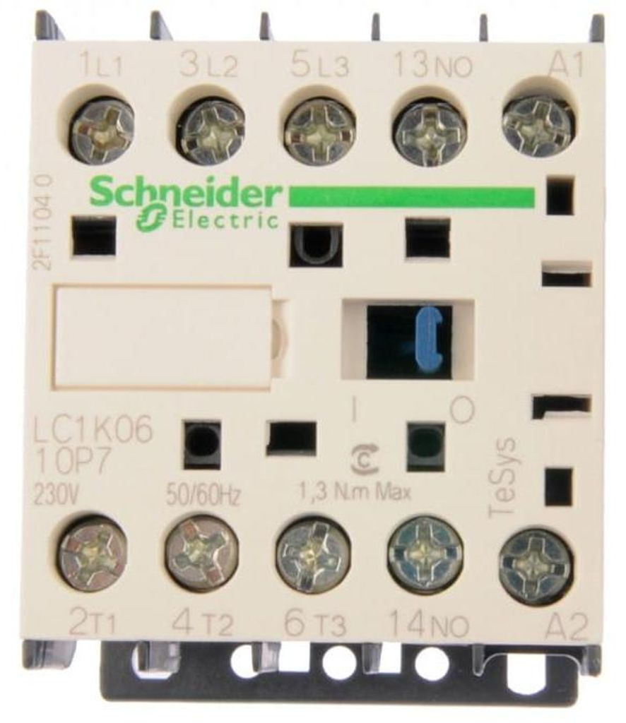 Contattore Schneider Electric 6A 230V 50/60HZ LC1K0610P7 Immagine del prodotto 
