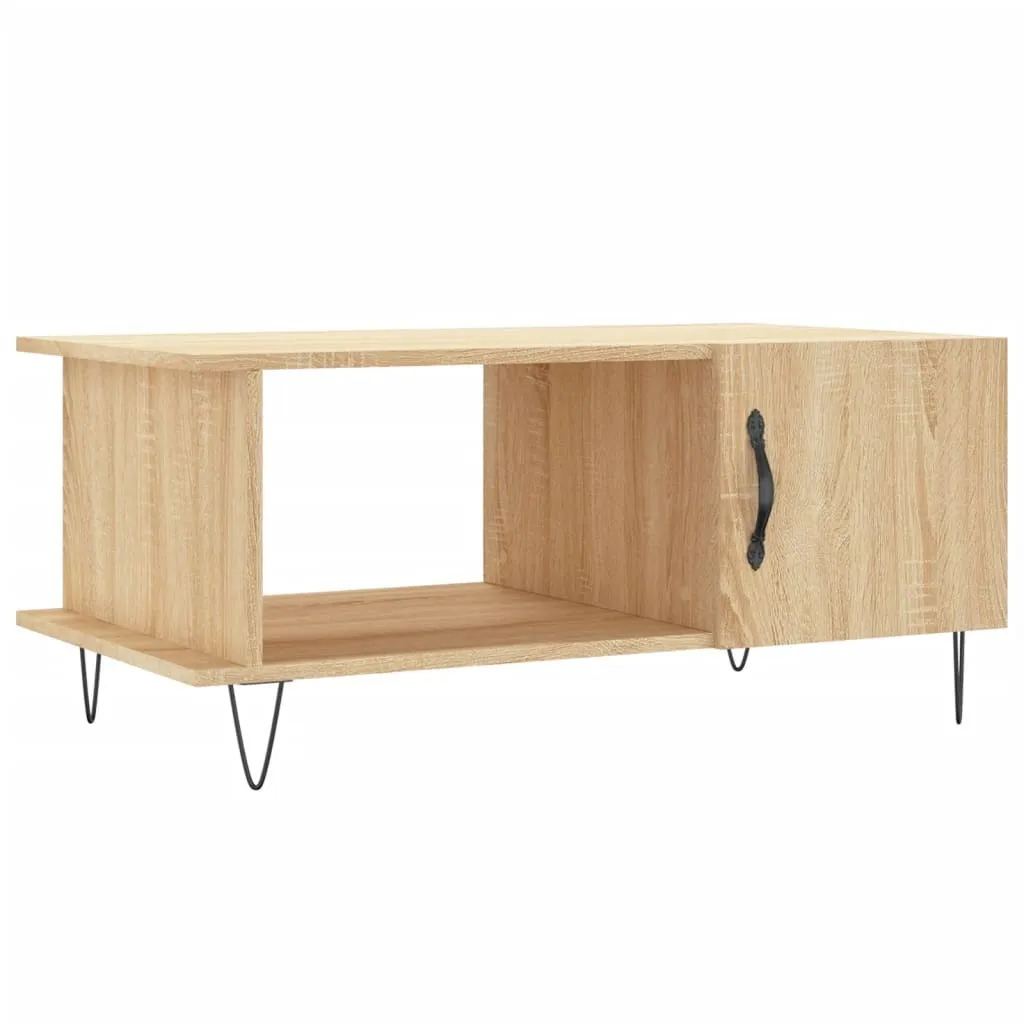 Tavolino Basso Rovere Sonoma 90x50 cm - Resistente e Facile da Pulire