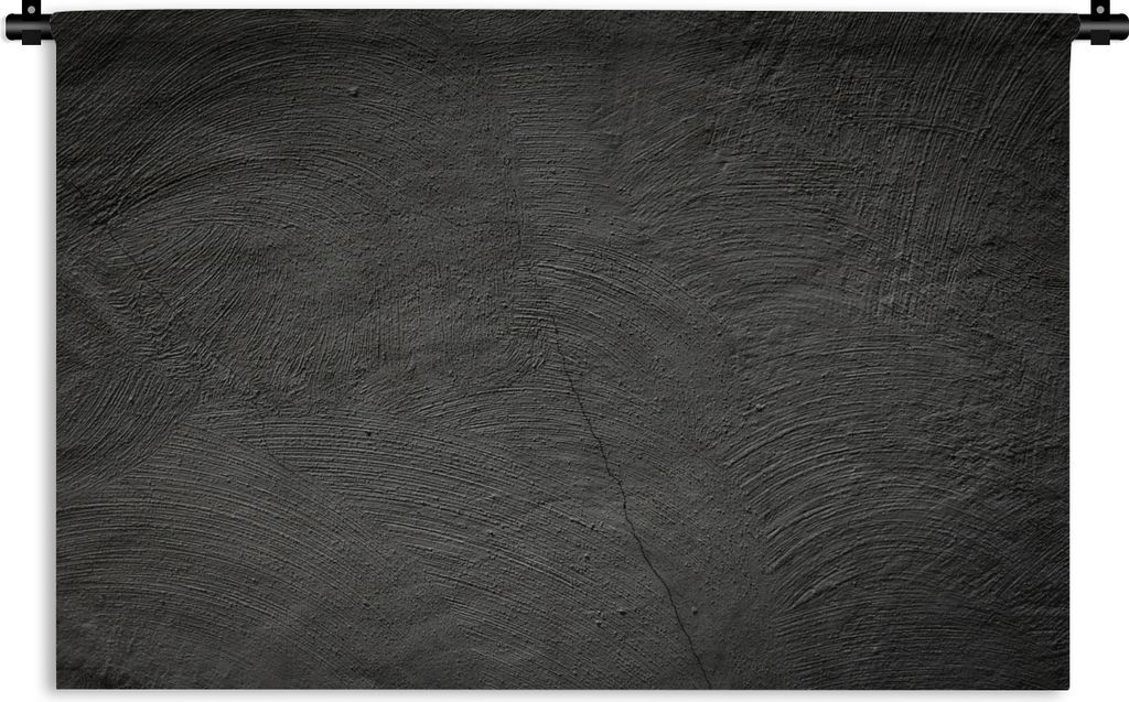 MuchoWow Wandteppich Wandbehang Konkreter Druck - Industriell - Schwarz 90x60 cm Tapisserie Dekoration Wandtuch - Wandskulpturen - Bildteppich