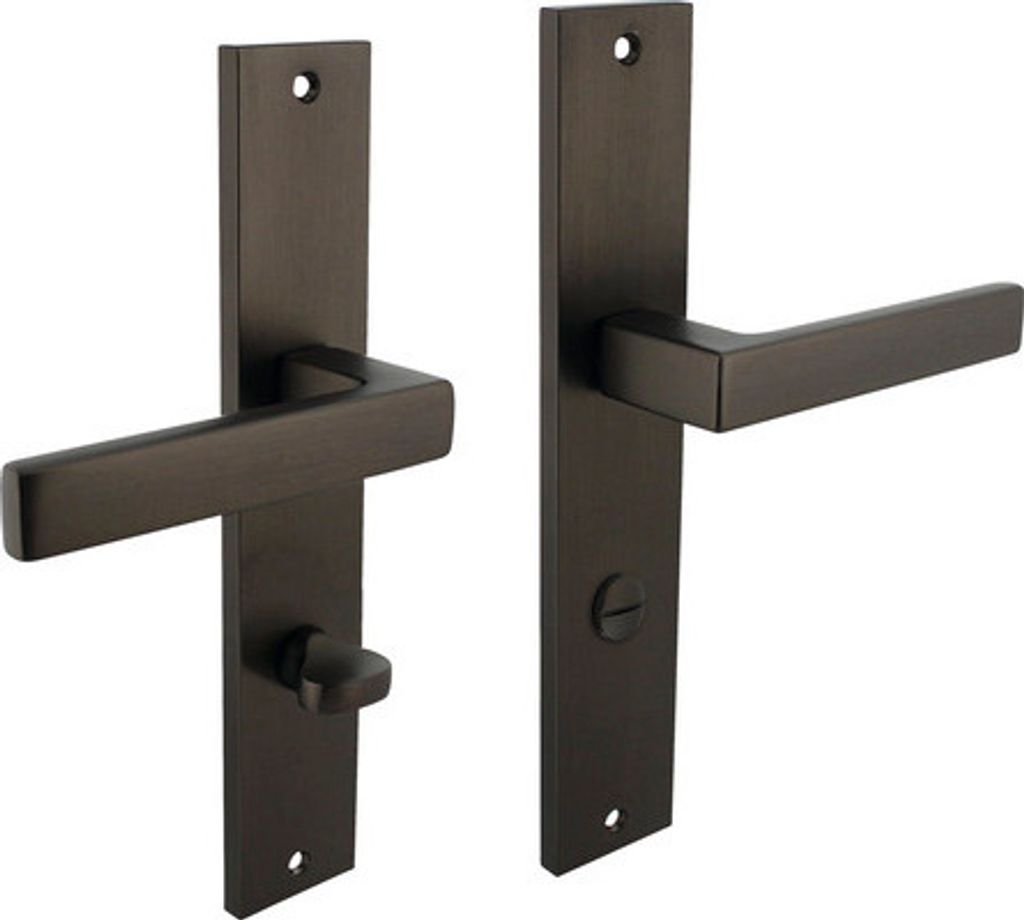 Langschildgarnitur Intersteel Hera WC 78 mm anthrazit matt Produktbild 