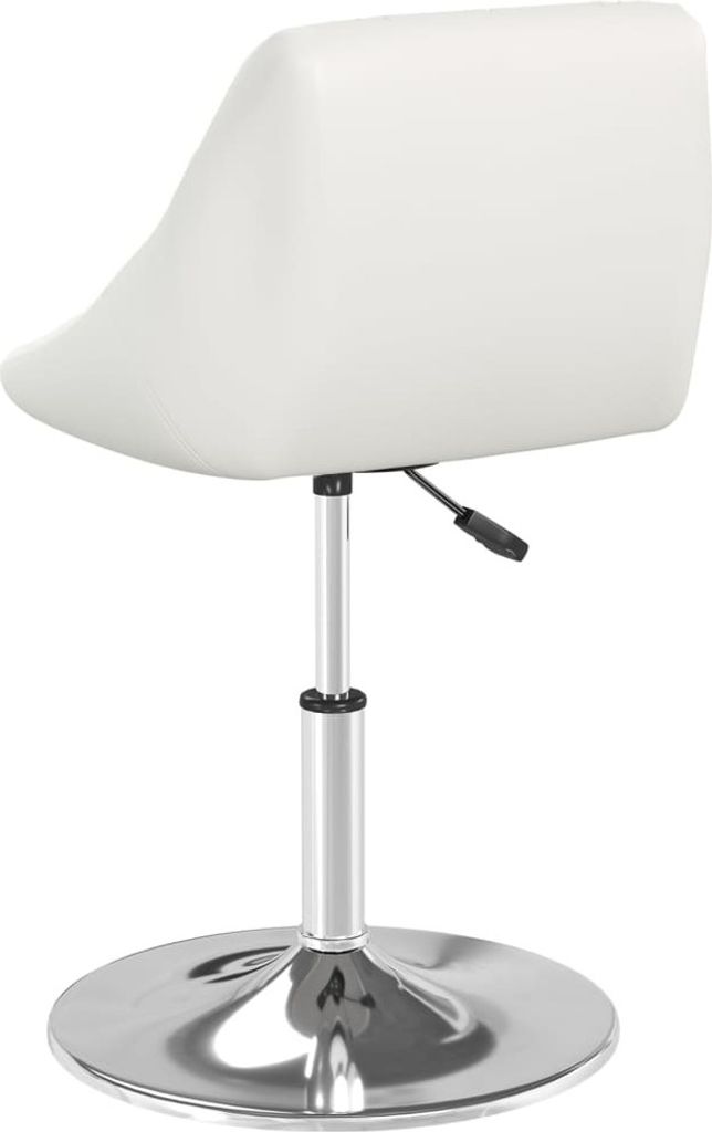 vidaXL Židle do jídelny 2 ks. Bílá Imitace kůže Obrázek produktu 5