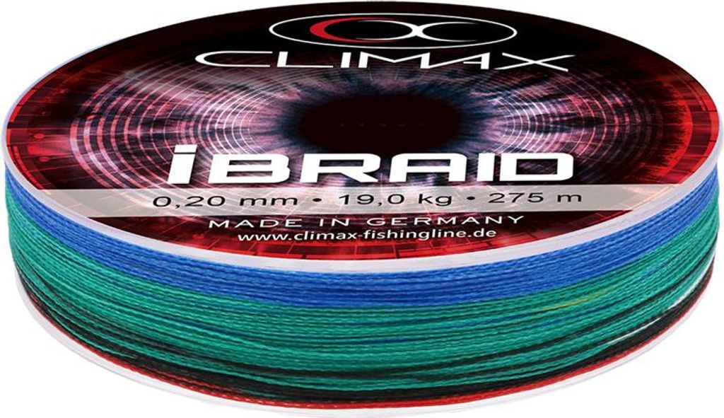 Climax Schnur IBraid Farbe Multicolor 275m Länge 275m ø 0,20mm