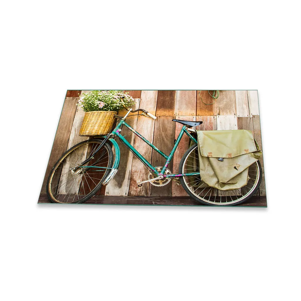 Coprifornelli in Vetro 80x52 Fiori Bianchi - Emozione e Praticità