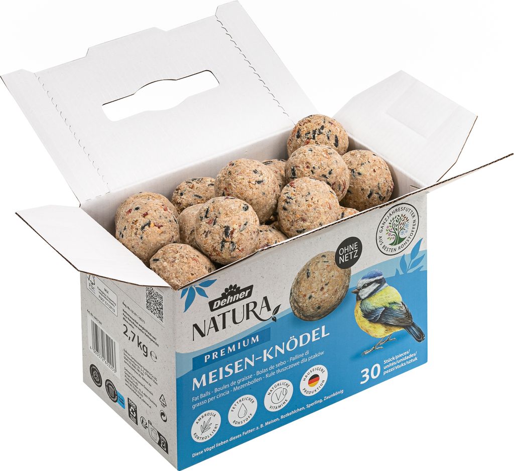 Dehner Natura Premium Meisenknödel ohne Netz, ganzjähriges Produktbild 2
