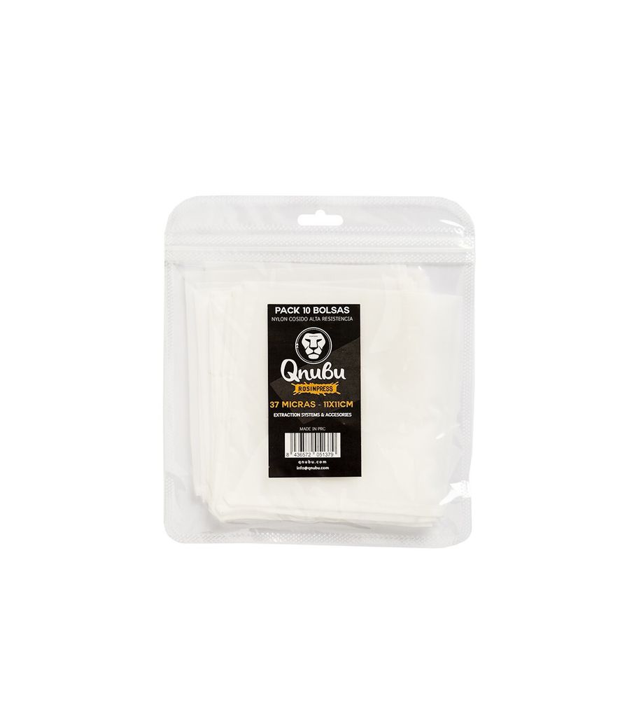 Qnubu Rosin Press Bag 37 µm, 11 x 11 cm, 10er Pack – Produktbild 