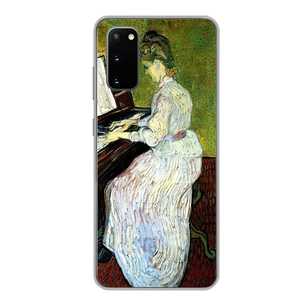 MuchoWow Handyhülle Schutzhülle Hülle für Samsung Galaxy S20 Marguerite Gachet am Klavier - Vincent van Gogh Silikon Softcase Handy Hülle - ...