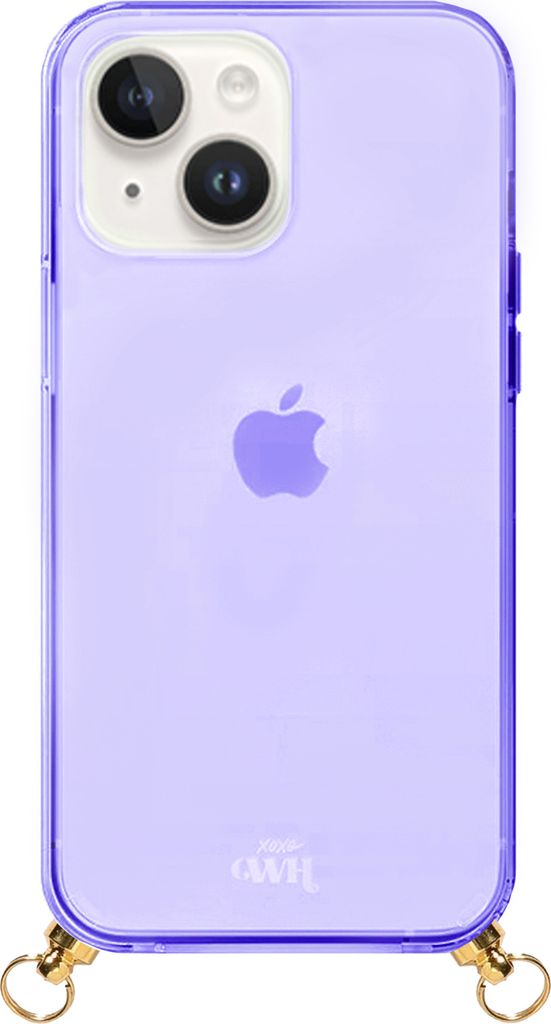 xoxo Wildhearts Hülle ohne Band passend für iPhone 14 - Transparent - Lila