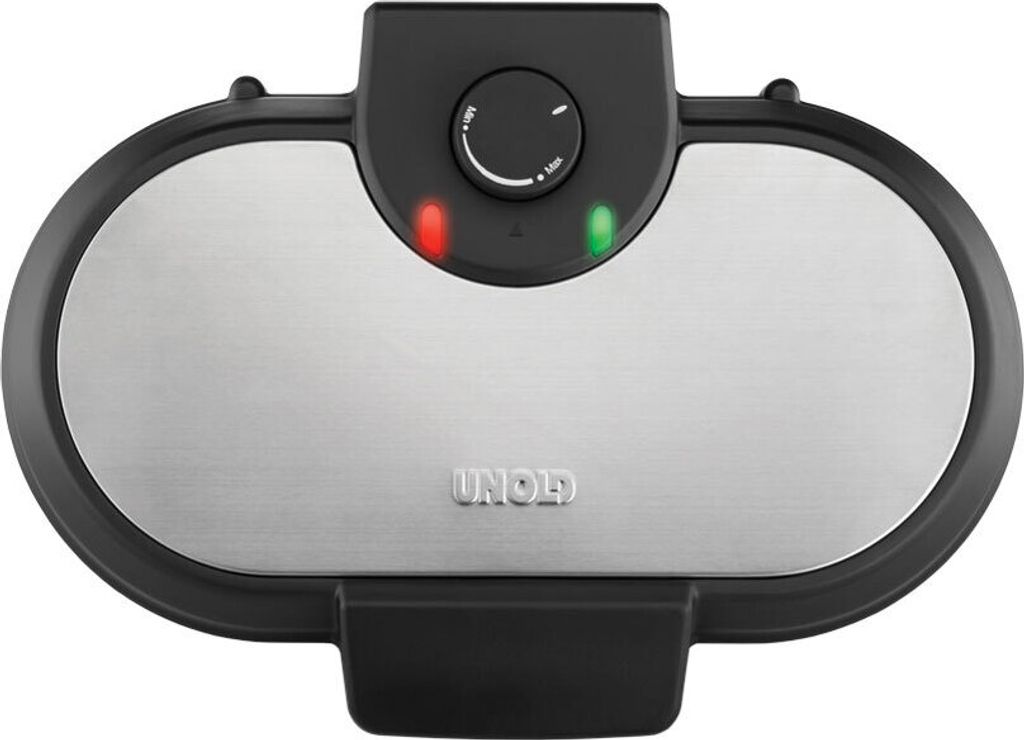 Unold PANCAKE-MAKER American 48165, 2 Crepe(s), Schwarz, Edelstahl, 13,5 cm, Aluminium, Drehregler, 0,75 m