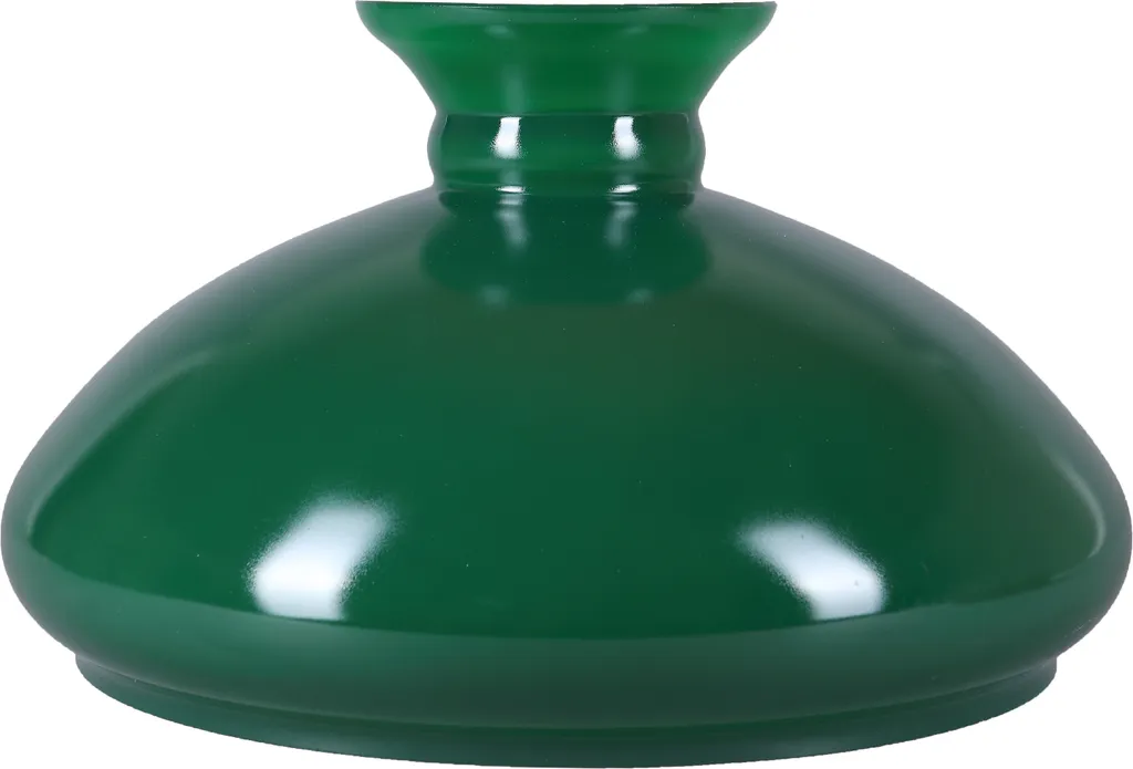 Abat-jour en Verre Vert pour Lampe à Pétrole - Réflecteur Ø 34,5 cm