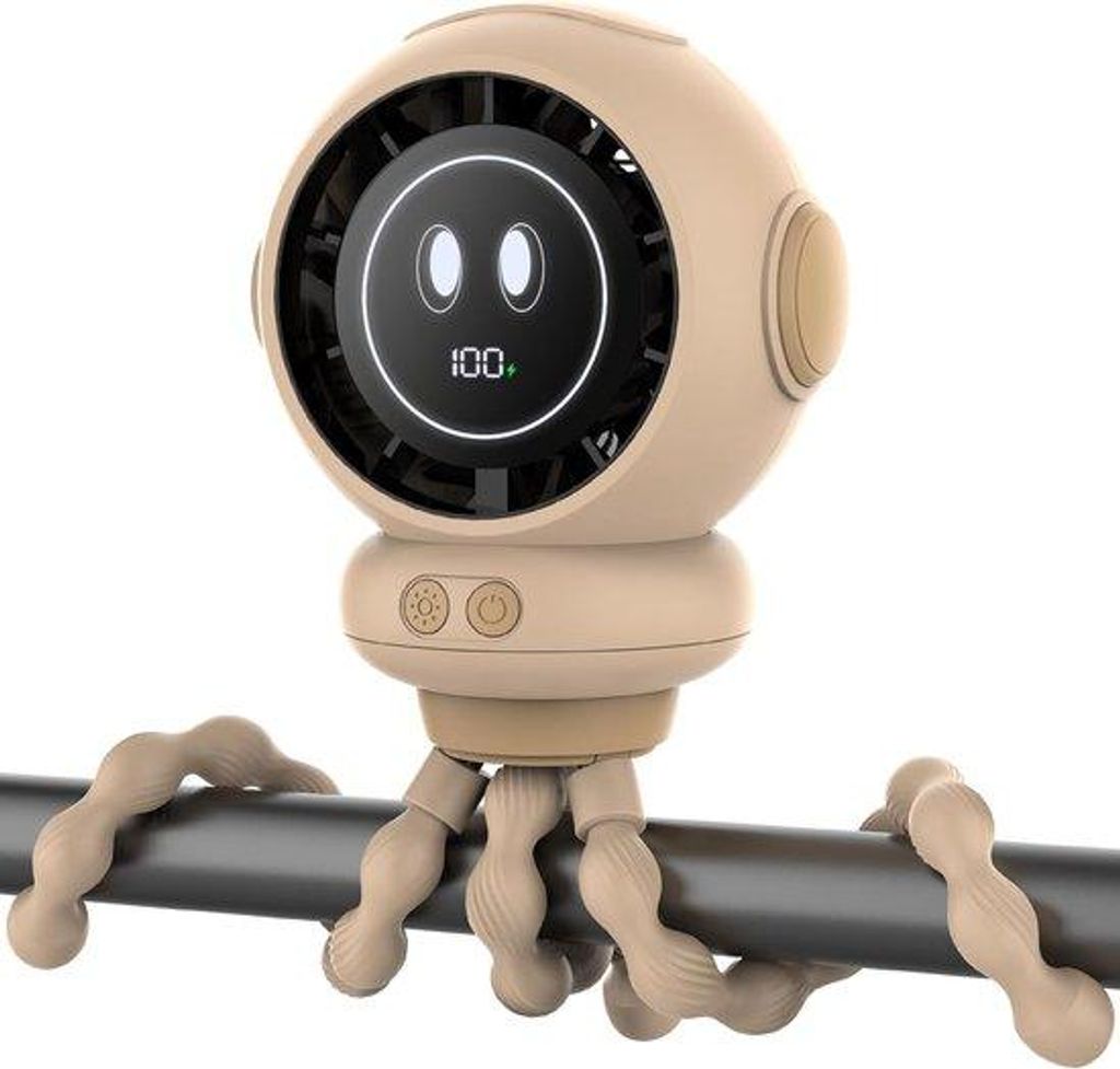Ventilateur rechargeable pour poussette - Orientable à 360° Image du produit 