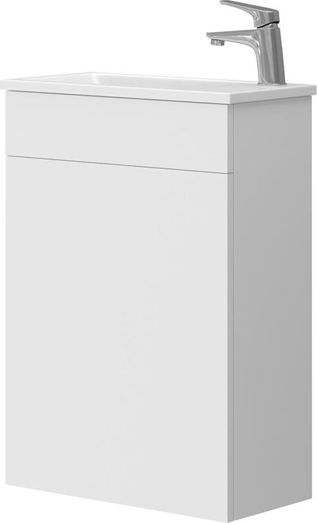 Waschbeckenunterschrank Vicco Amadeo Weiß 2 Teile, mit Waschbecken, Model 43363