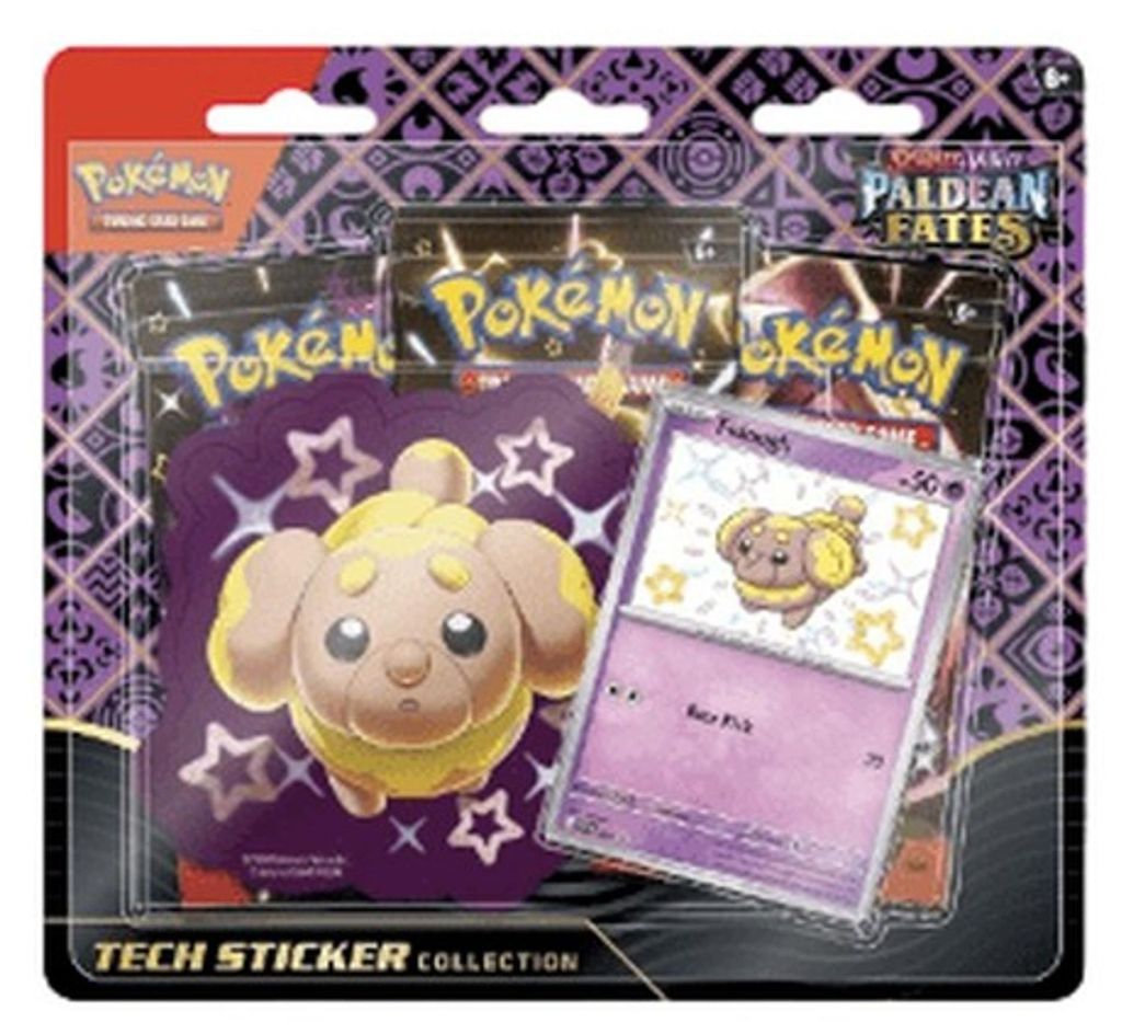 Pokemon Paldean Fates: Fidough Tech Sticker Collection Zdjęcie produktu 
