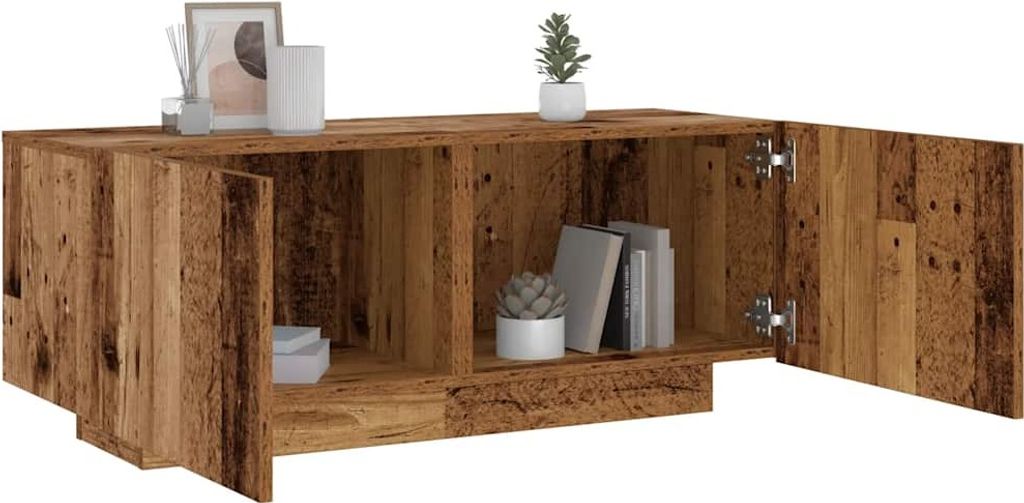 vidaXL Nachttisch Altholz-Optik 100x35x40 cm Holzwerkstoff