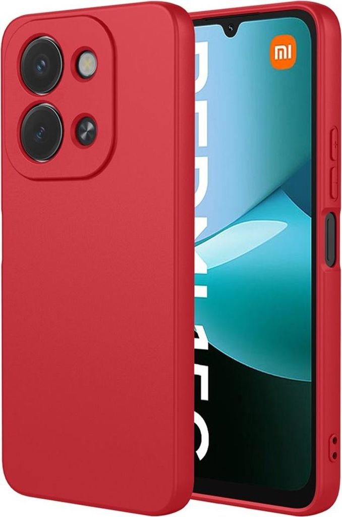 Hülle für Xiaomi Redmi 15C / Xiaomi Poco C85 - Phonesta Soft Silk Silikon Back Cover - Rot