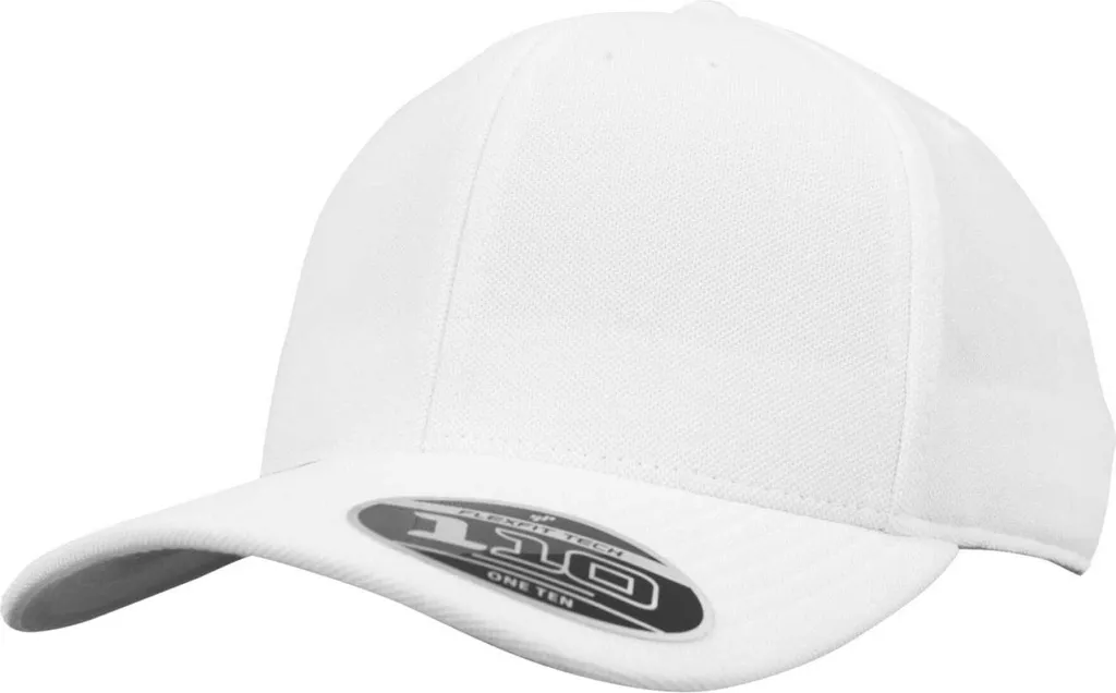 Flexfit 110 Cool & Dry Mini-Piqué Bianco | Cappellino Tecnico Premium