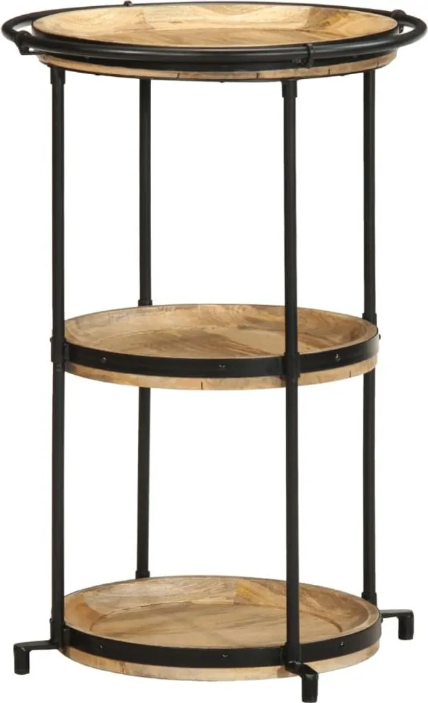 Tavolino Rotondo Mango Massiccio 55x83 cm | Angolo Colazione Casa