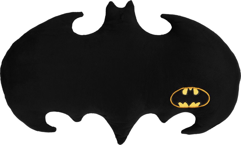 DC Comics Batman Kissen - Fledermaus Superhelden Dekokissen Zierkissen 60 x 37 cm